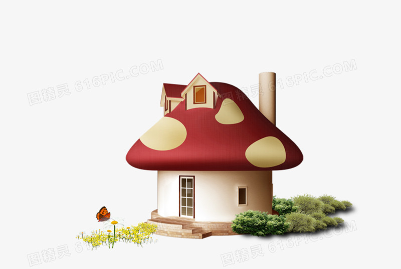 蘑菇小屋图片免费下载_高清PNG素材_图精灵