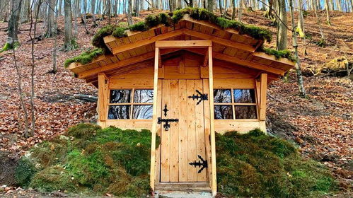 带上我的狗进入树林,用尽了毕生所学,建造出一套极致小屋居住