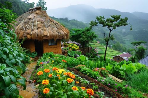 春天农家小屋图片 摄影图 下载至来源处