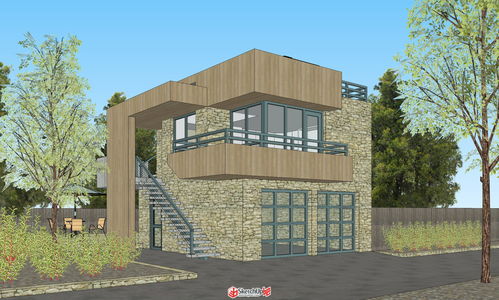 二层民宿别墅小屋 su模型库精品区 sketchup吧 sketchup中文门户网站