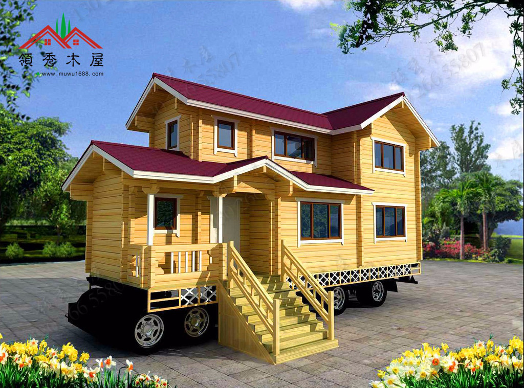 领秀 深圳木屋厂家可移动木屋房车图片_高清图_细节图-深圳市领秀木屋木结构工程 -